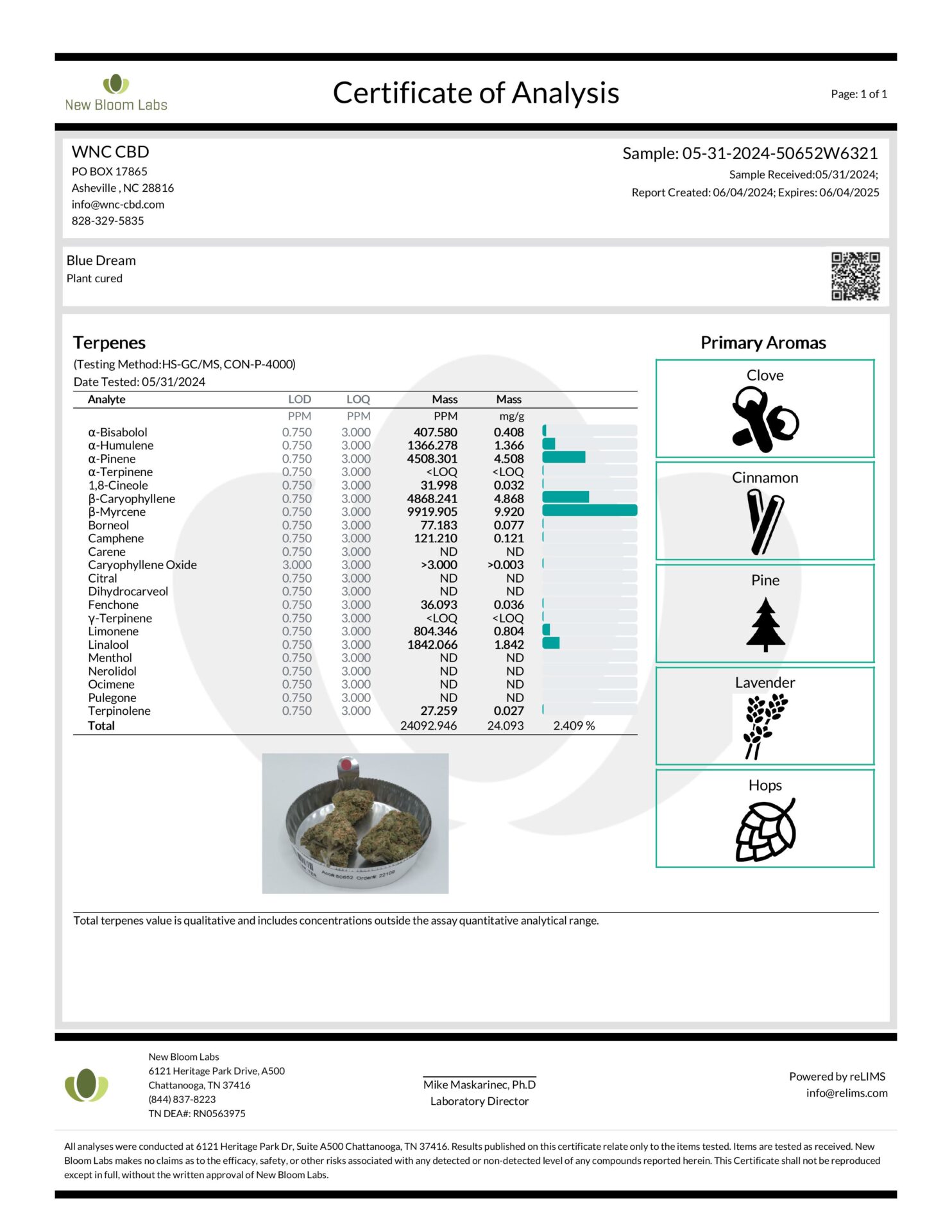 Blue Dream Living Soil THCa 29.909   Terpenes 2.409 Sativa images 0 scaled