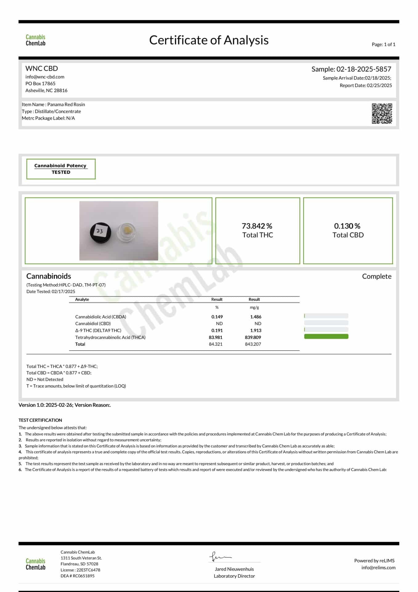 Panama Red Rosin 2.16.25 scaled