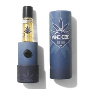 WNC CBD – Vape cart and packaging on white background